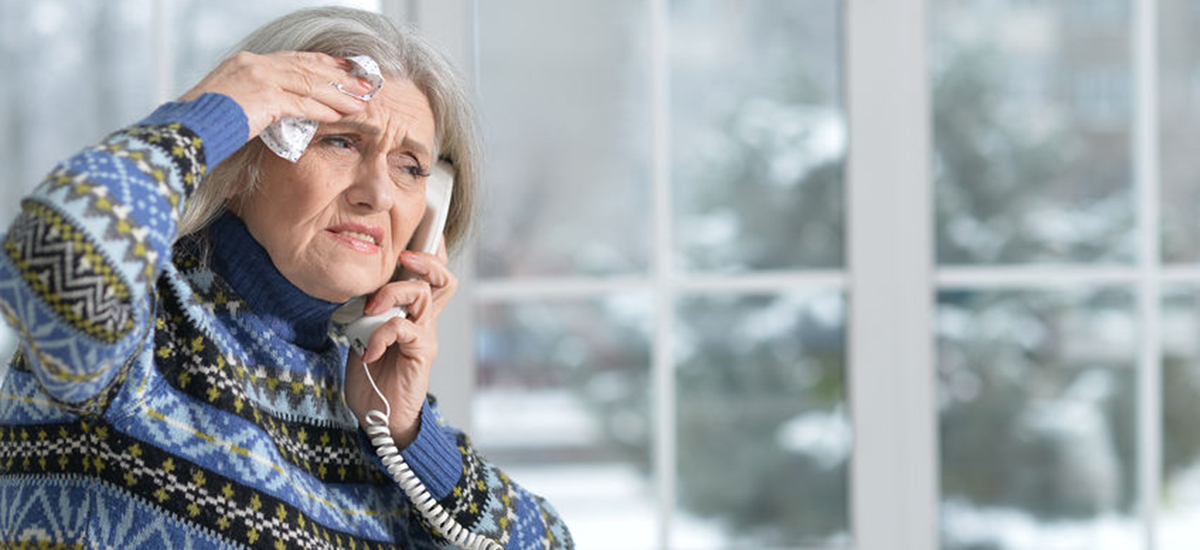 patient on the telephone